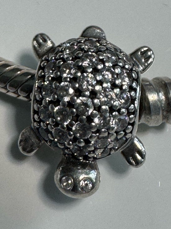 Pandora Jewelry - Authentic Pandora Pavé Sea Turtle Charm 791538CZ Retired